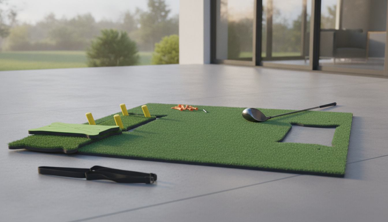 5x4 4-in-1 Golf Hitting Mat: Inserts & Tees Guide