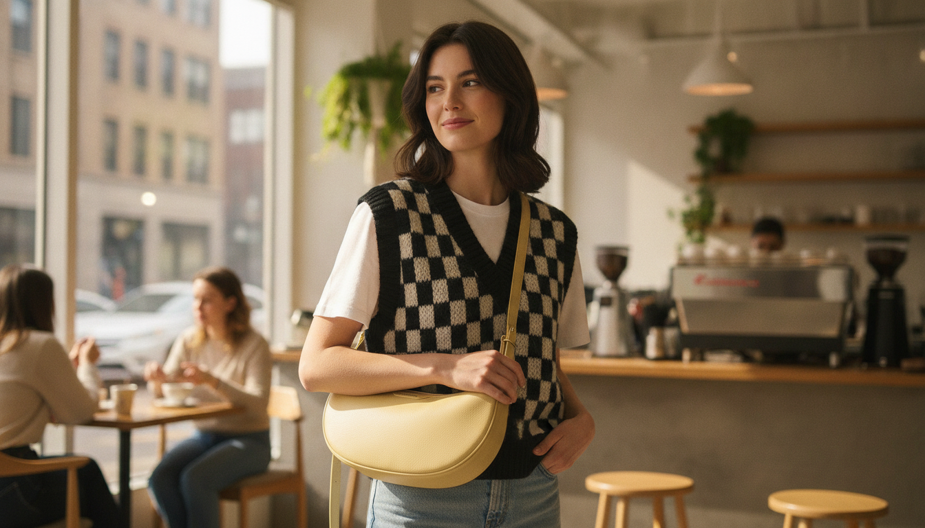 Half-Moon Leather Crossbody: Chic, Hands-Free Style