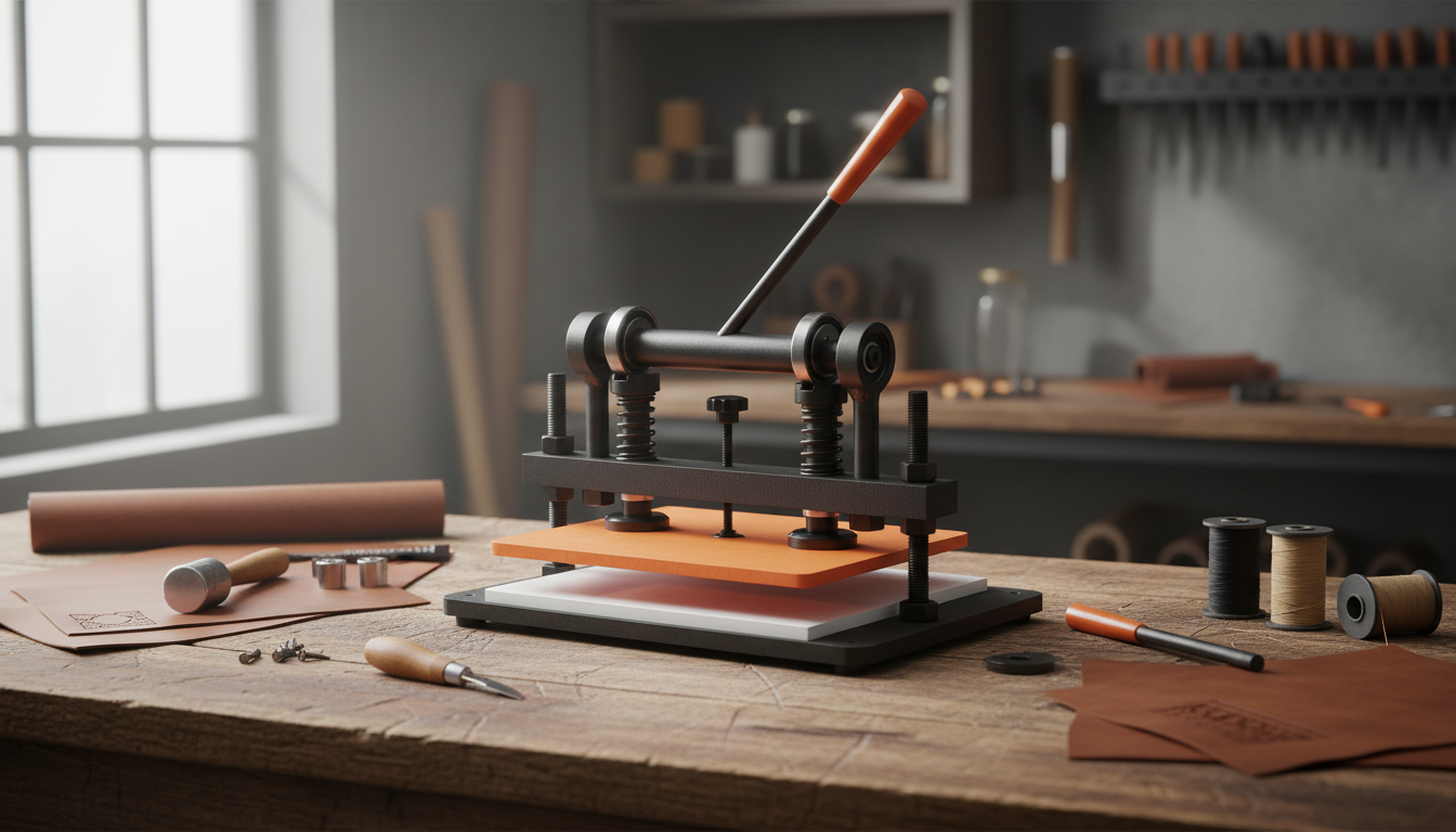 Manual Leather Die Cutter for Cutting & Embossing Control