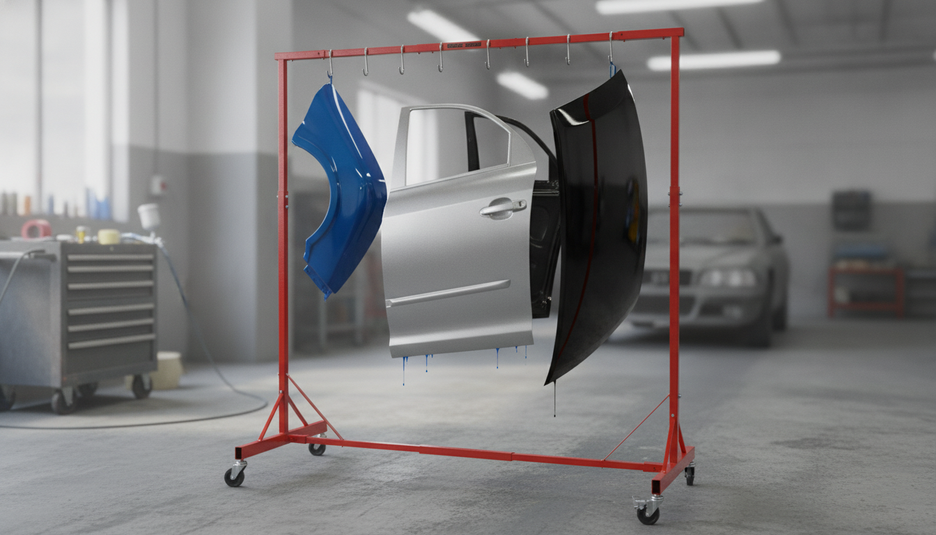 Mobile Drying Rack for Fresh Auto Paint: Fewer Touch-Ups