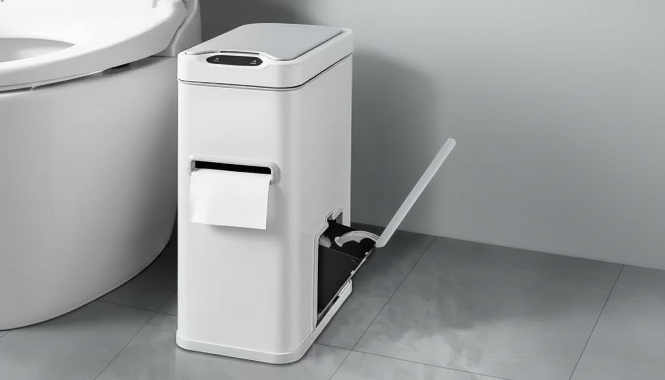 7L Stainless Steel Smart Sensor Trash Can (3-in-1 Lid)