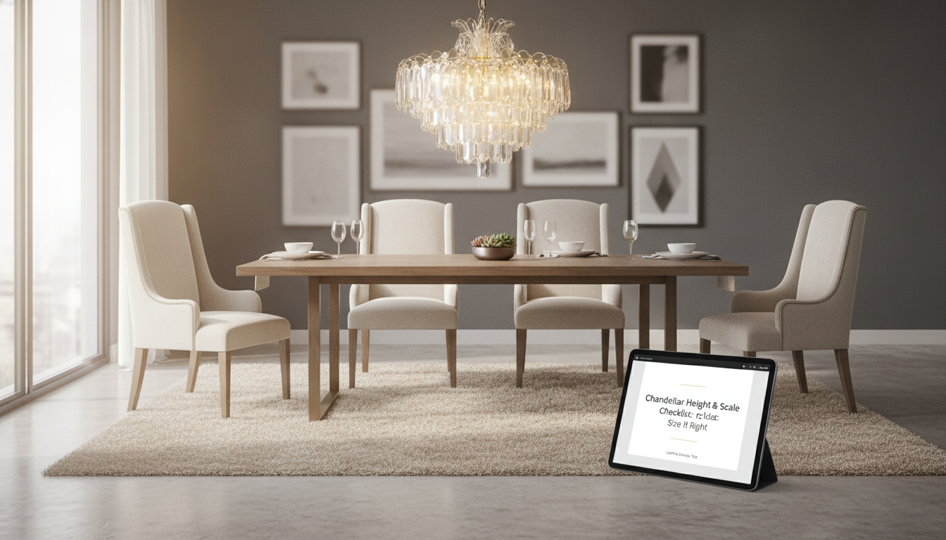 Chandelier Height & Scale Checklist: Size It Right
