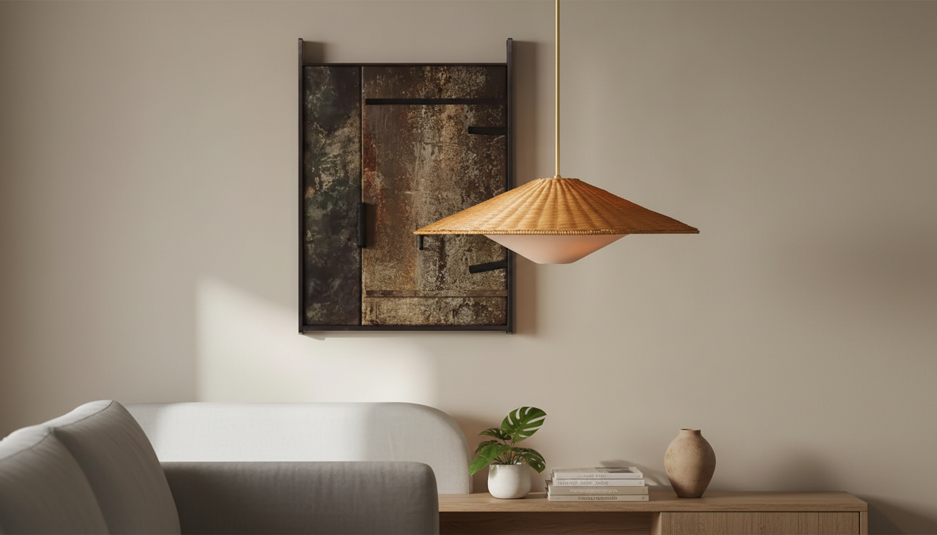 Handmade Rattan LED Pendant: Warm Modern Glow