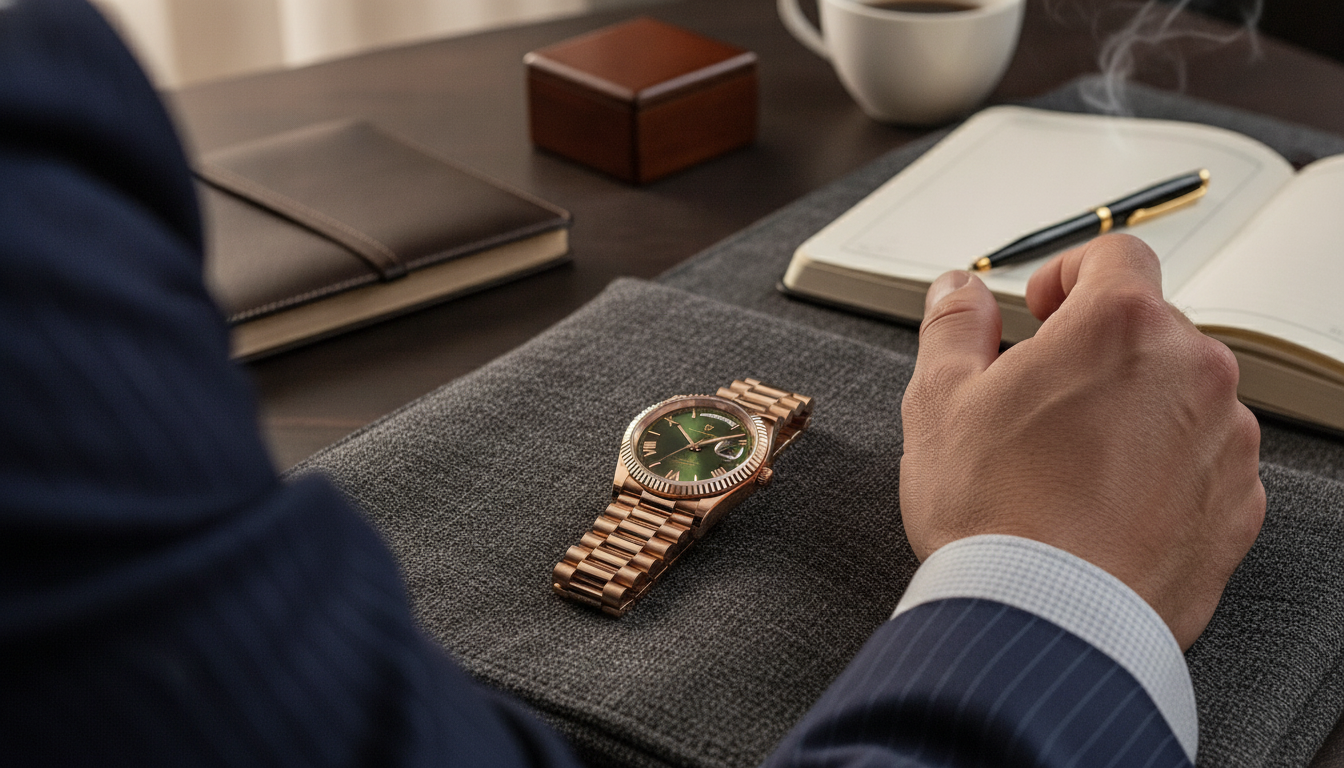 Rose Gold Automatic Watch for Men: Luxury Fit & Care